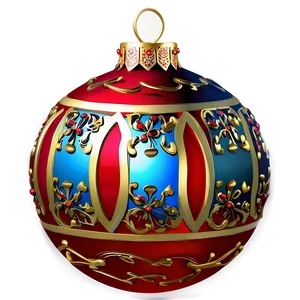 Red Ornament Clipart PNG 06212024