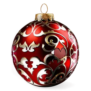 Red Ornament Collection PNG 06212024