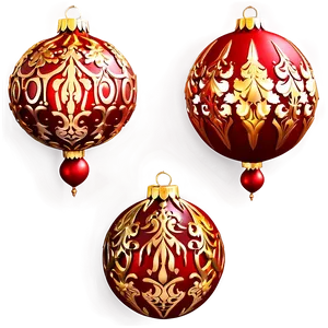 Red Ornament Collection PNG 06212024 PNG