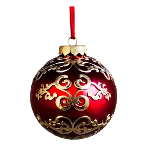 Red Ornament Collection PNG 43 PNG