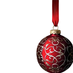Red Ornament Decoration PNG 25