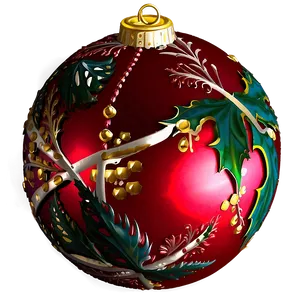 Red Ornament Decoration PNG 51