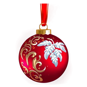 Red Ornament Png 64 PNG image