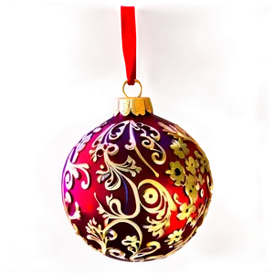 Red Ornament Set PNG 06212024
