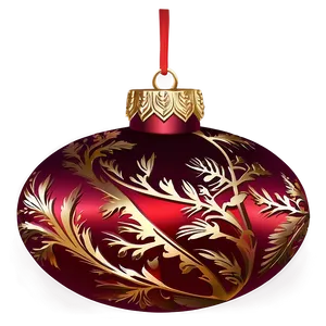 Red Ornament Silhouette PNG Guh79 PNG
