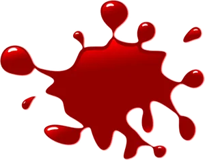 Red Paint Splash Graphic PNG image