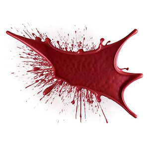 Red Paint Splatter D PNG image