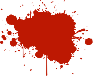 Red Paint Splatter Graphic PNG image