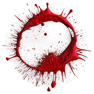 Red Paint Splatter PNG Qns