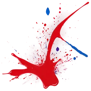 Red Paint Splatter Vector PNG 06262024