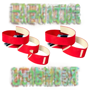 Red Paper Tape PNG 48 PNG