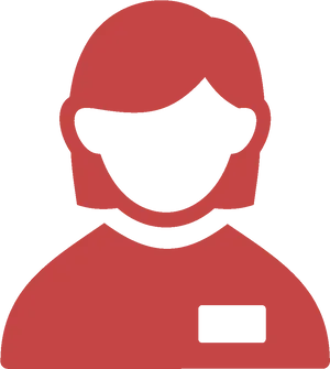 Red People Icon Graphic PNG