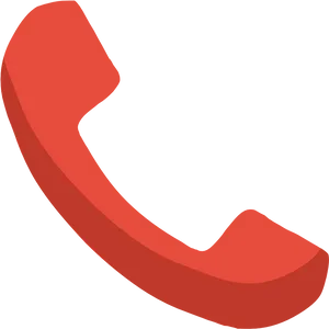 Red Phone Icon Graphic PNG image