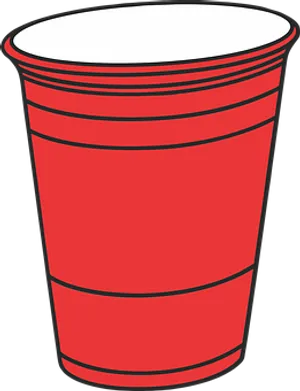 Red Plastic Cup Vector