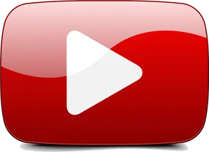 Red Play Button Graphic