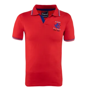 Red Polo Shirt Marine Design PNG image