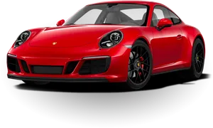 Red Porsche911 Carrera Side View PNG image