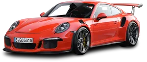 Red Porsche911 G T3 R S Side View PNG image
