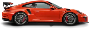 Red Porsche911 G T3 Side View