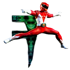 Red Power Ranger A PNG image