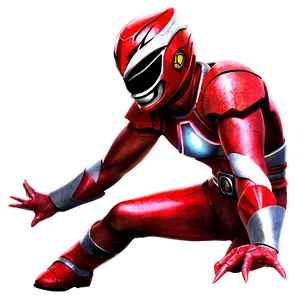 Red Power Ranger D PNG image