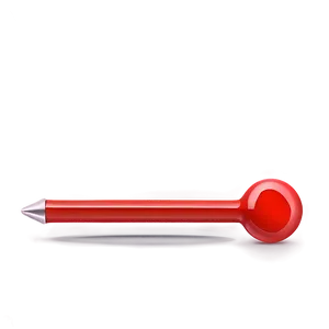 Red Push Pin PNG 05252024