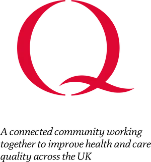 Red Q Logo Healthcare Community PNG image