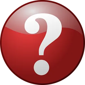 Red Question Mark Button