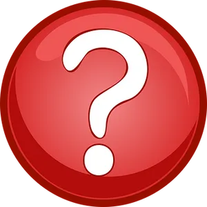 Red Question Mark Button PNG image