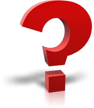 Red Question Mark Graphic PNG image