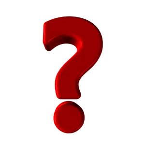 Red Question Mark Graphic