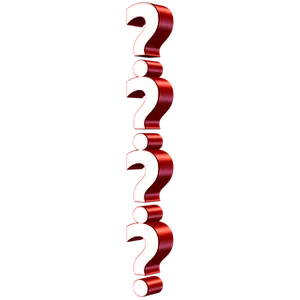 Red Question Marks Black Background
