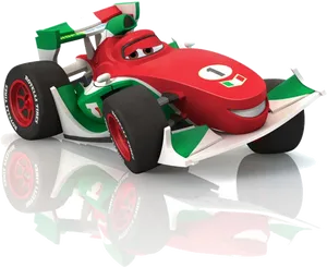 Red Racing Car Character PNG image