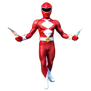 Red Ranger Fighting Spirit PNG 06292024 PNG