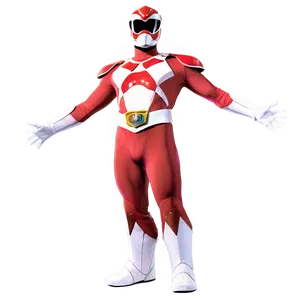 Red Ranger In Full Gear PNG 06292024