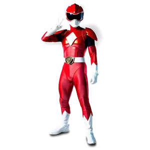 Red Ranger Legacy Pose PNG 06292024 PNG