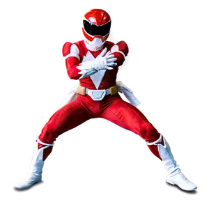 Red Ranger Legacy Pose PNG Kgm