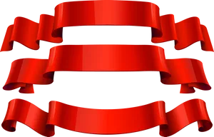 Red Ribbon Banners Graphic