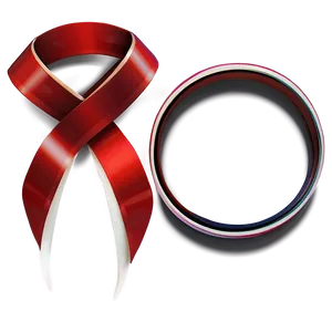 Red Ribbon In Circle Shape Png Bxb4 PNG image