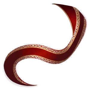 Red Ribbon Swirl Png 05252024 PNG image