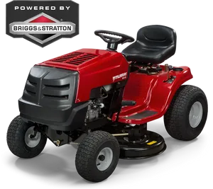 Red Riding Lawn Mower PNG image