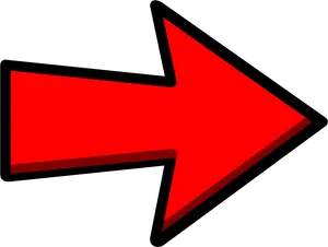 Red Right Arrow Graphic PNG image