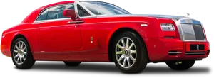 Red Rolls Royce Phantom Coupe PNG image