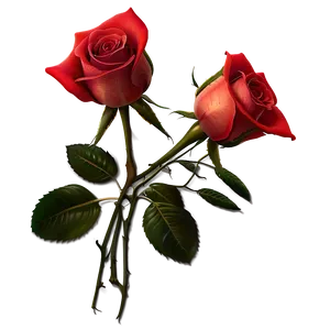 Red Rose Arrangement PNG 05242024