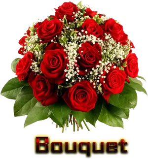 Red Rose Bouquet Floral Arrangement PNG image