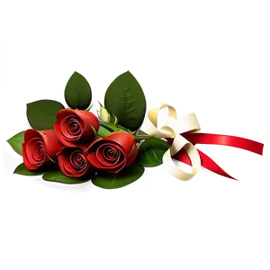 Red Rose Bouquet PNG Tkp