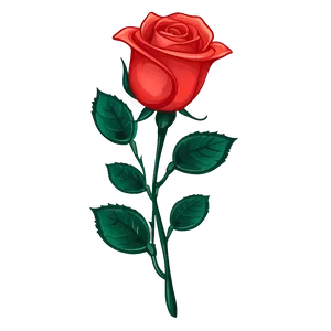 Red Rose Clipart PNG 05242024