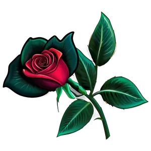 Red Rose Emblem PNG Ilj