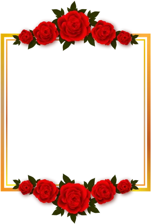 Red Rose Frame Design