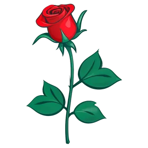 Red Rose Icon PNG 05242024